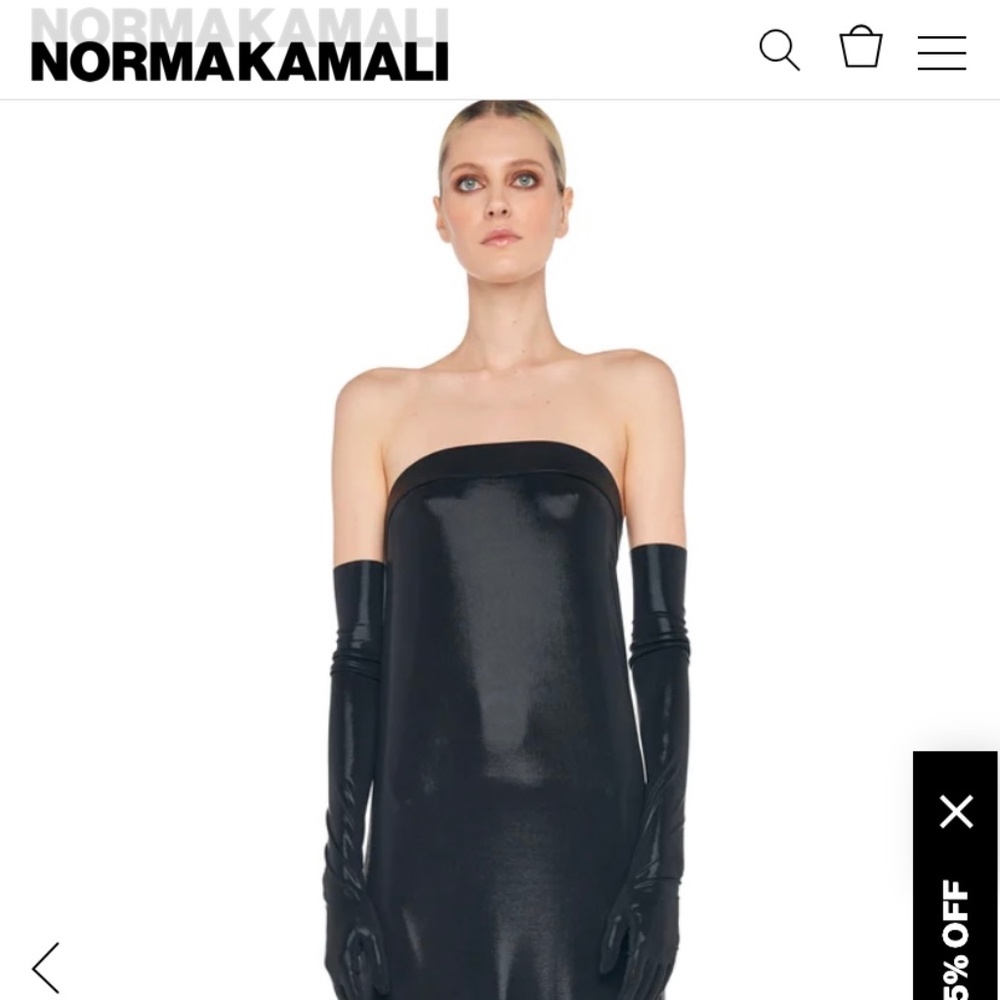 Norma Kamali strapless dress